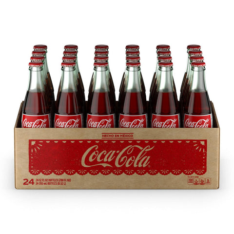 Code de Mexico Coke Glass Bottle, 12 fl oz, 24 Pack