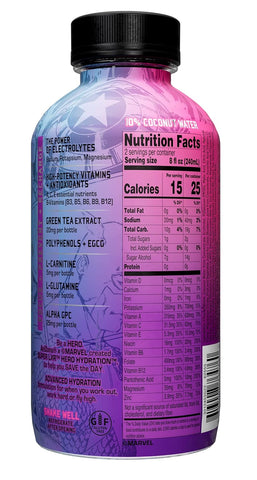 AriZona x Marvel Super LXR Hero Hydration - Acai Blueberry  (Pack of 12)