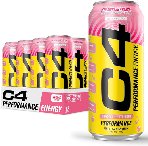 Cellucor C4 Strawberry | Zero Sugar200mg Caffeine with Beta Alanine |(12 Pack)