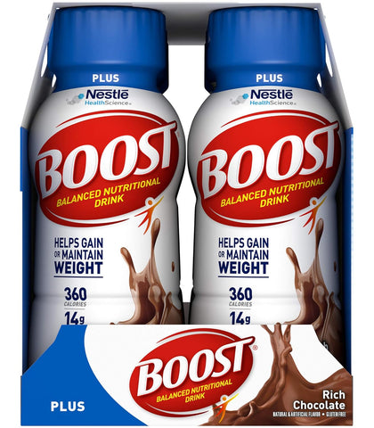Boost Plus Nutritional Energy Drink, Chocolate, 8 oz, 6 pk