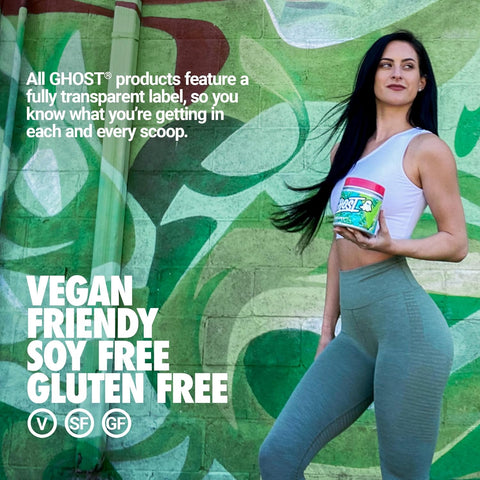 GHOST Greens Powder, Guava Berry - 30 Servings - 19 Superfood Greens & Reds Powder, Fruits, Vegetables, Spirulina, & Chlorella, Prebiotics