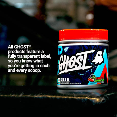 GHOST Size V3 Muscle Builder Dietary Supplement - Cherry Limeade, 30 Servings – Support Muscle Growth & Strength Building