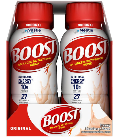 Boost Original Nutritional Energy Balanced Nutritional Drink (6 Count (Pack of 2), Chocolate & Strawberry)