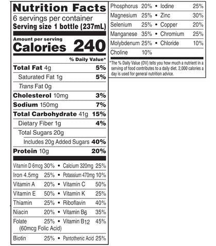 BOOST Original Balanced Nutritional Drink, Creamy Strawberry, 8 FL OZ (Pack of 6)