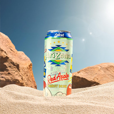 AriZona x Fallout Red Apple Green Tea Energy Drink - 234mg Natural Caffeine per Can