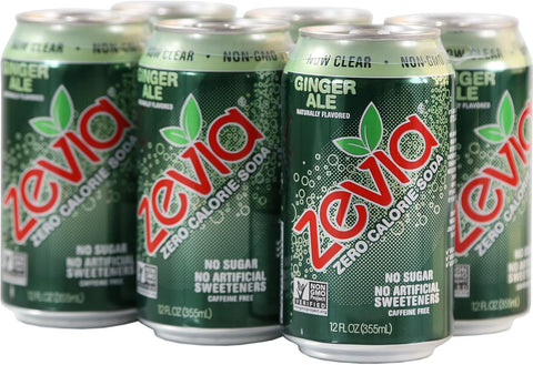 Zevia All Natural Soda, Ginger Ale, 12-Ounce Cans (Pack of 24)