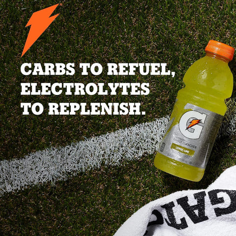 Gatorade Thirst Quencher, Lemon-Lime, 12 Fl Oz, Pack Of 24