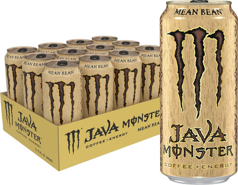 Monster Energy Java Monster Mean Bean, Coffee + Energy Drink(Pack of 12)