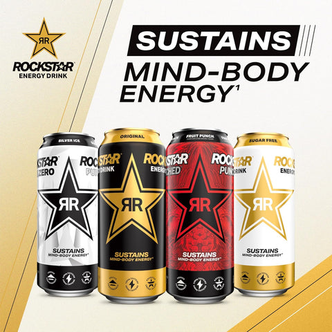 Rockstar Energy Drink, Sugar Free, 16 Fl Oz Can